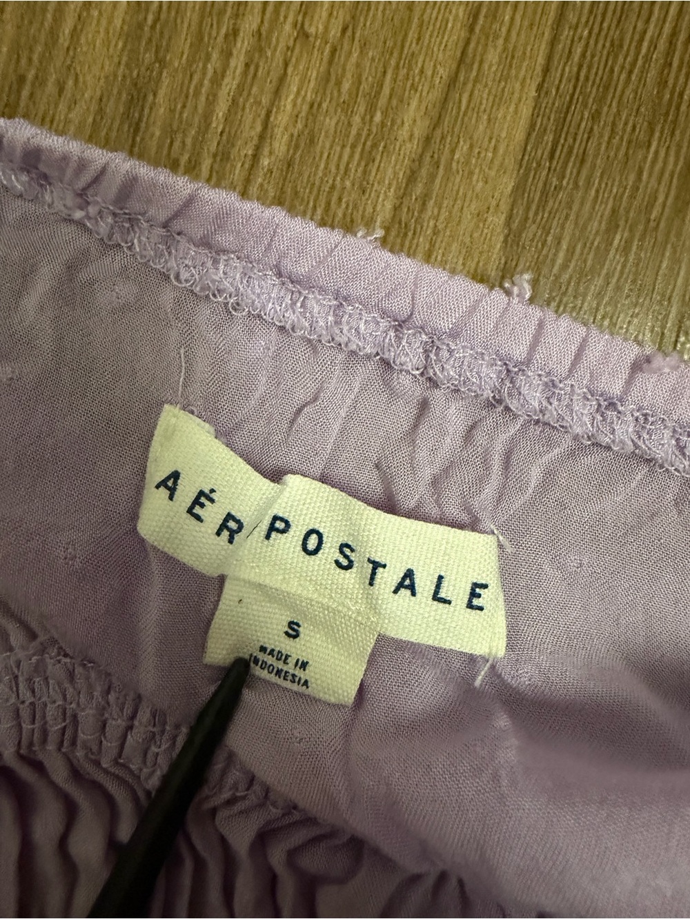 Aeropostale Lavender Polka Dot Babydoll Mini Dress - Picture 4 of 10